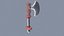 3D Stylized Axe Icon model