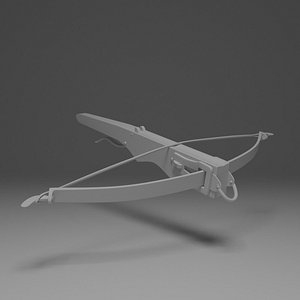 3d model medieval crossbow