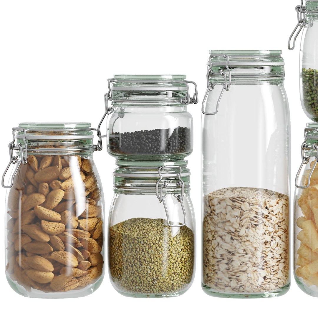glass jar set 3D https://p.turbosquid.com/ts-thumb/vk/G59Msq/nr/glassjarrender2/jpg/1630321148/1920x1080/fit_q87/d48bebf6a3f221a41cac0b7251448cf60a9ad34e/glassjarrender2.jpg