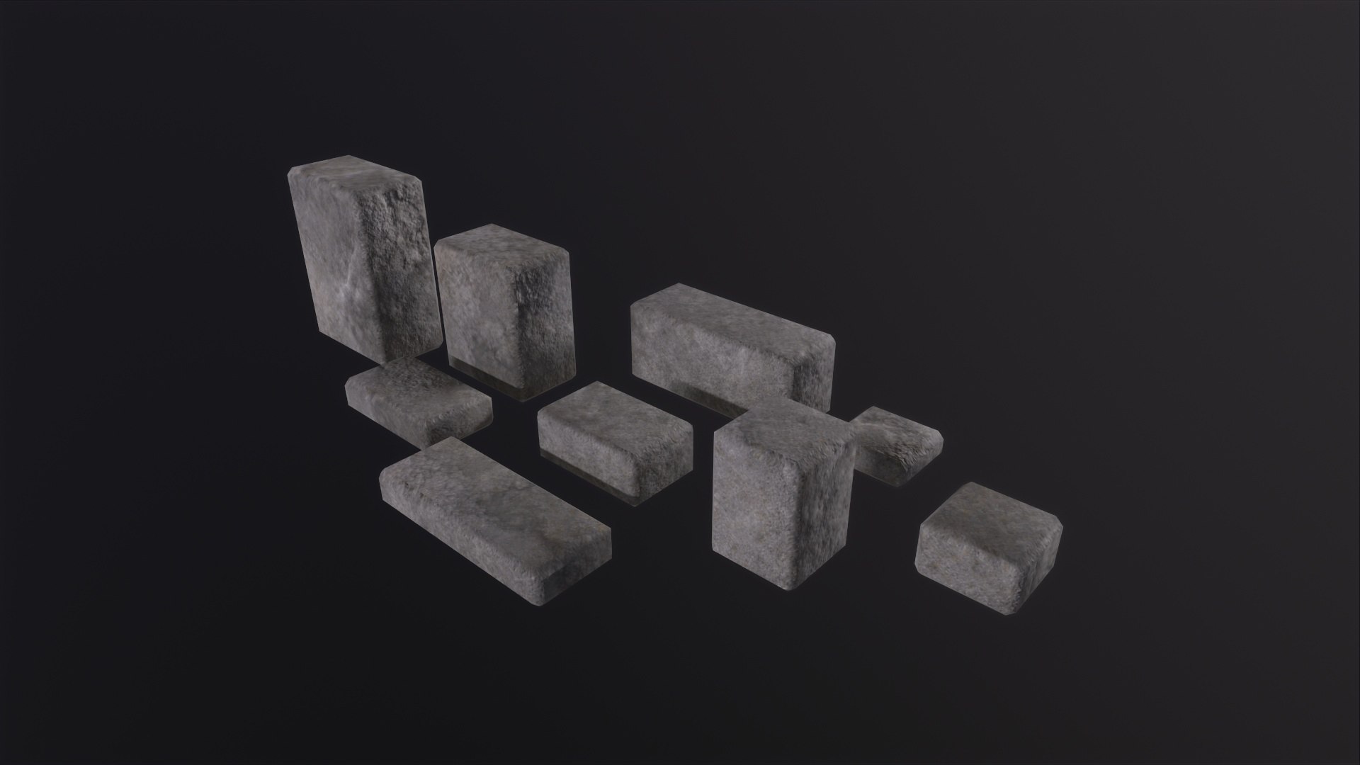 Stone Bricks 3D Model - TurboSquid 2117964