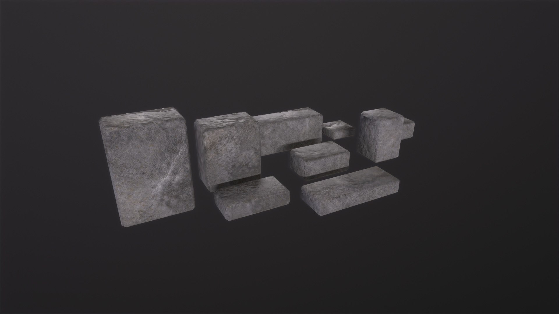 Stone Bricks 3D Model - TurboSquid 2117964