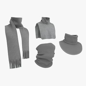 SCARVES FREE PACK mv2 zprj highpoly