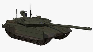 3D t-90 ms green dirt model