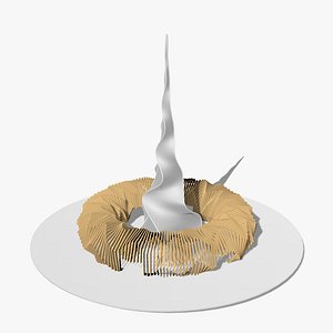 SciFi Spiral Tower Twisted Torus 3D model
