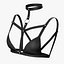 Reggiseno con imbracatura in pelle