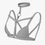 Reggiseno con imbracatura in pelle