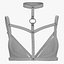 Reggiseno con imbracatura in pelle