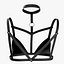 Reggiseno con imbracatura in pelle