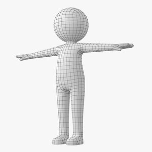 Adult Stylized Stickman in T-Pose