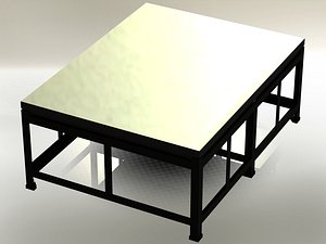 3D Cast Iron Welding Table model