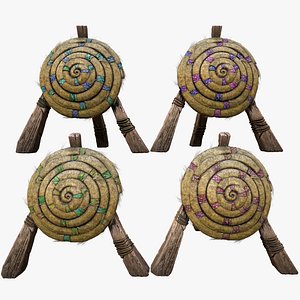 Wooden Target Straw Dummy Medieval Training Camp Pack