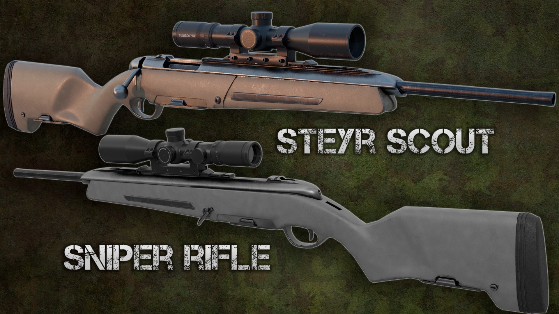 Steyr Scout Sniper Rifle 3D - TurboSquid 2206350