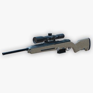 Steyr Scout Sniper Rifle 3D