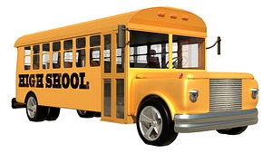 3D school bus model