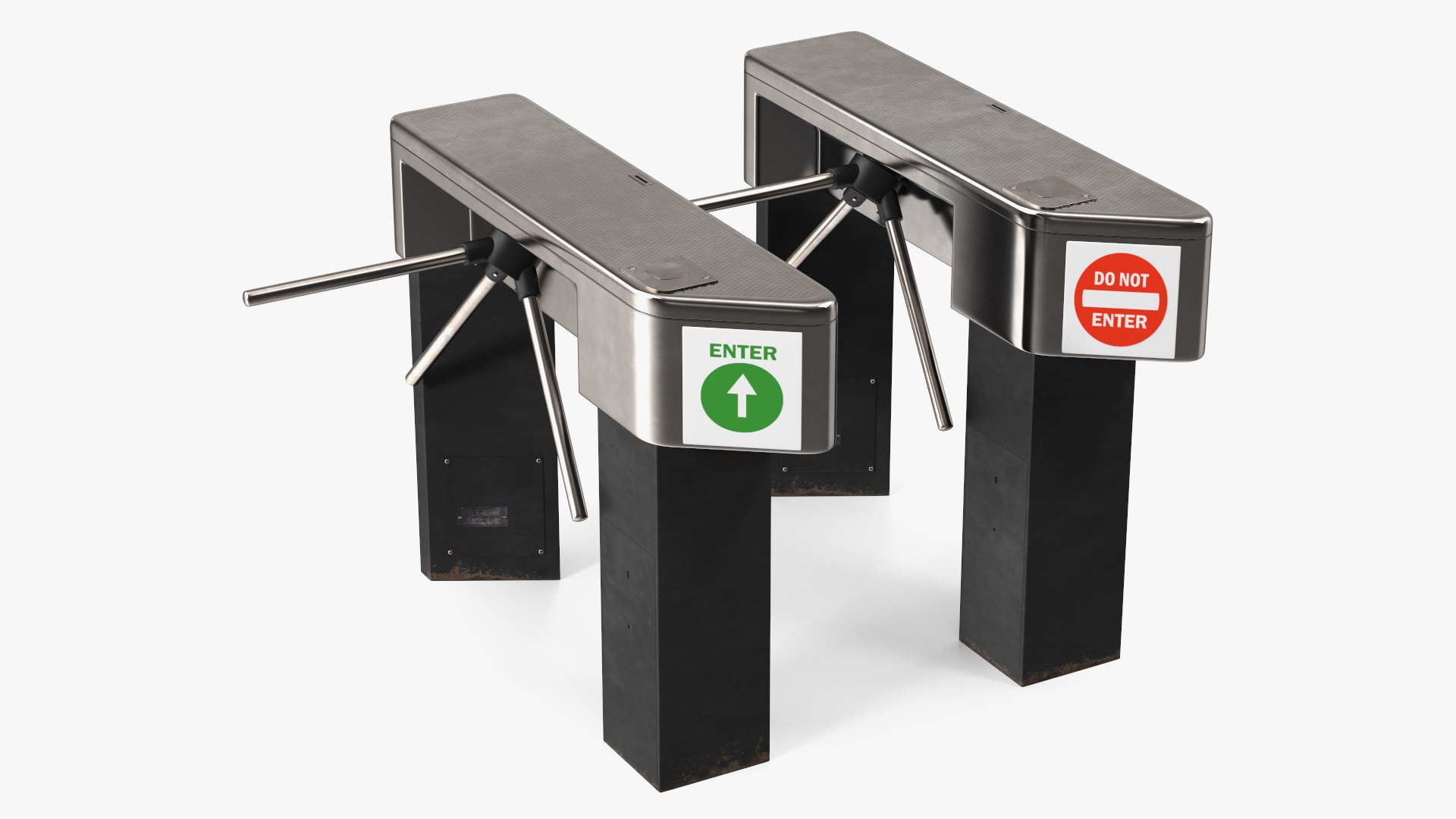 Turnstile Gate Entrance 3D model preview