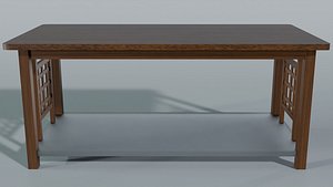 Mission Style Wooden Coffee Table with Bottom Shelf1