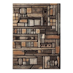 3D Wood panel n11