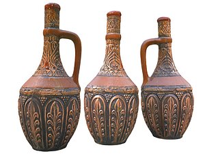 3D magic bottle old wine model