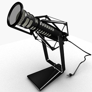 TV Microphone 3D model