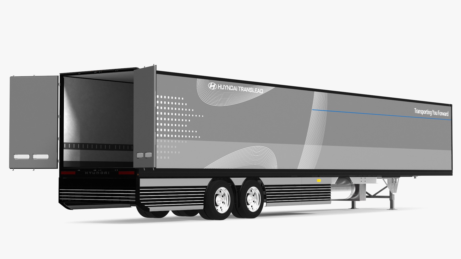 Trailer Hyundai HDC-6 Rigged for Maya 3D model preview