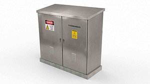 Outdoor electrical enclosure 3D