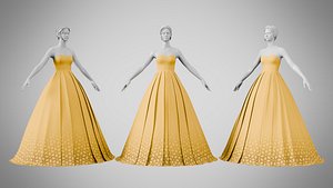 3D Dress 48 Amber