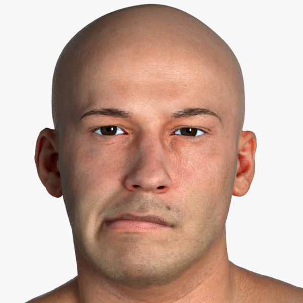 3D real pbr marcus human head model