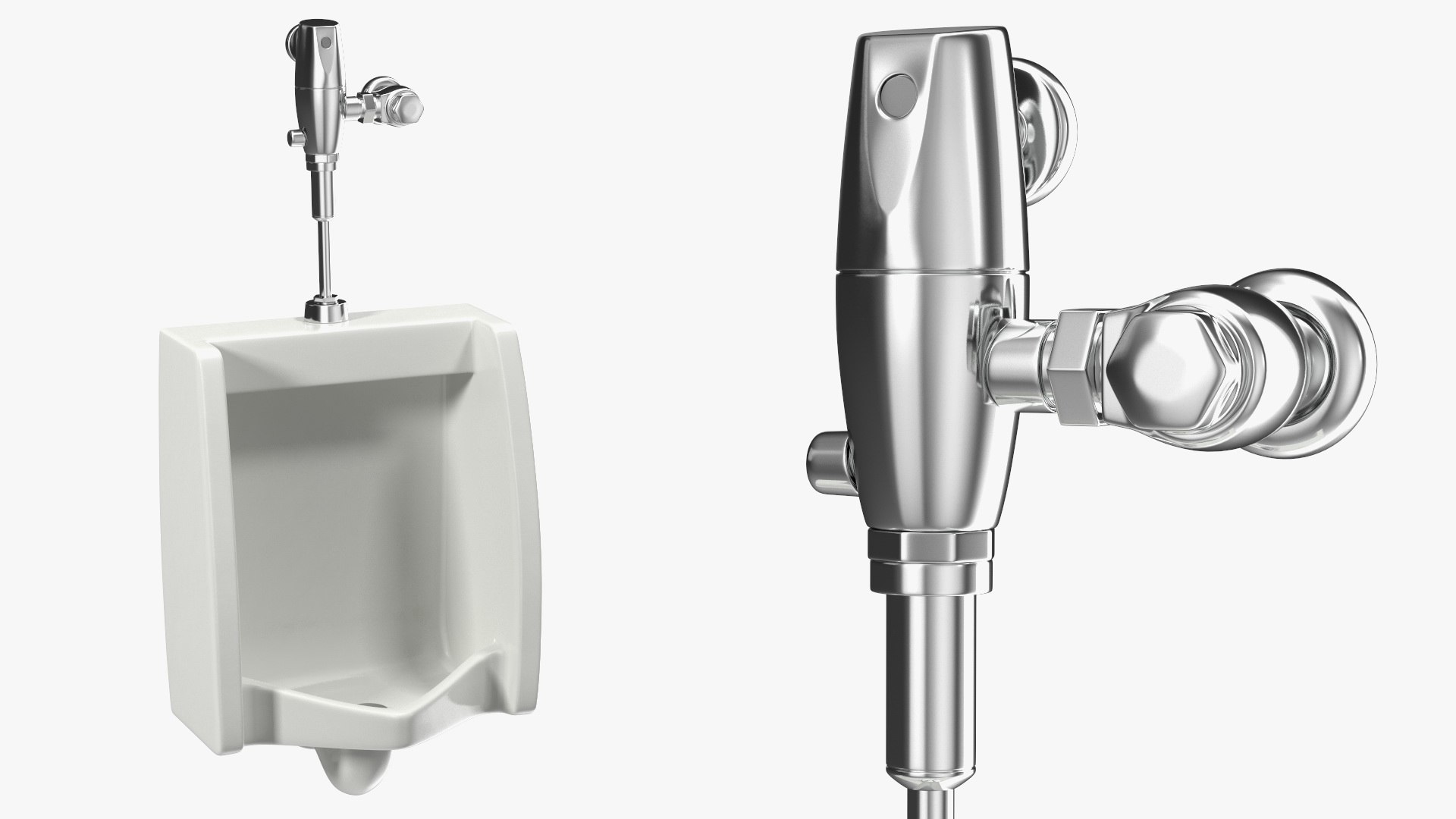 American Standard Washbrook Urinal 3D model preview