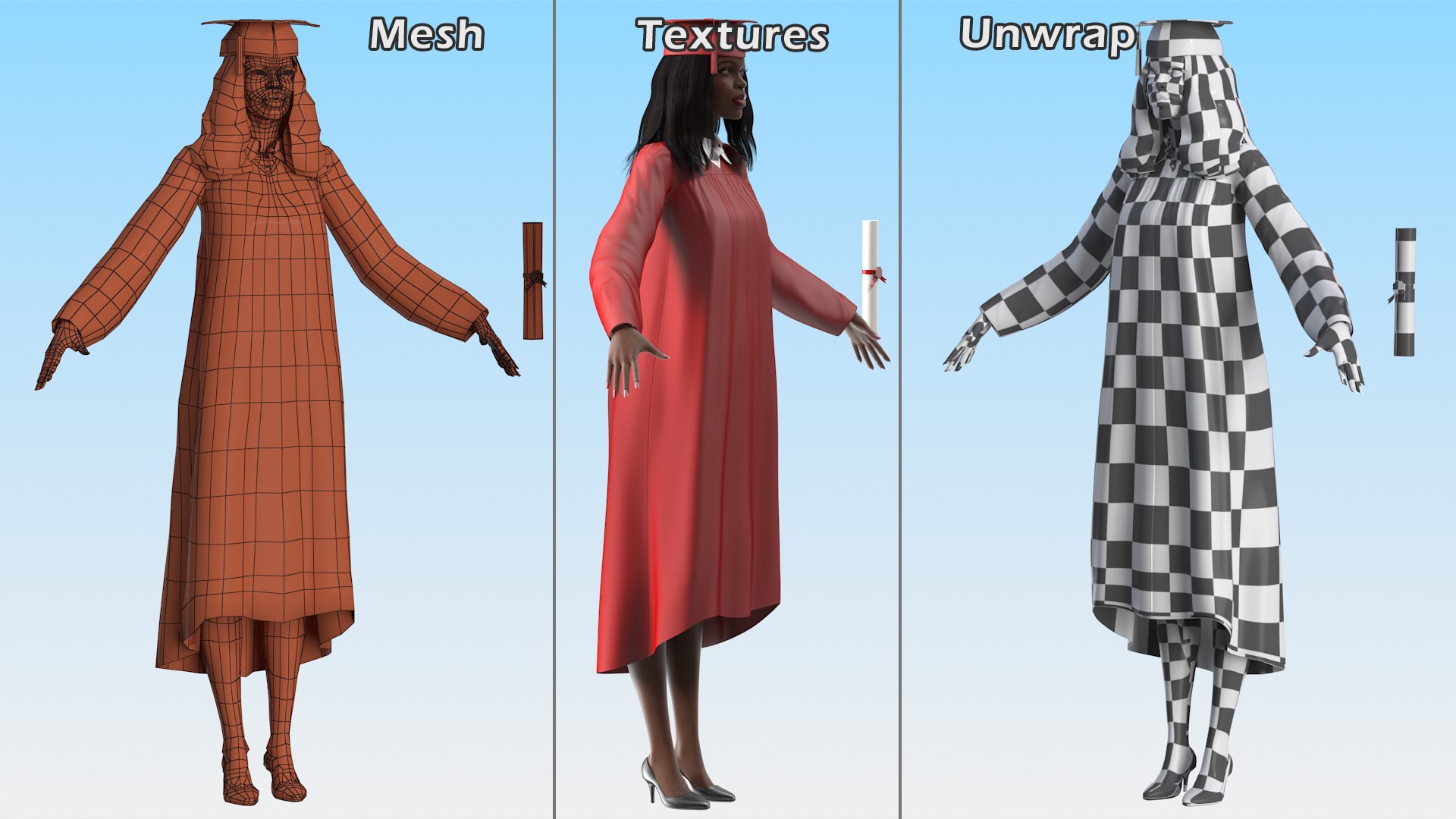 dark skin graduation gown 3D https://p.turbosquid.com/ts-thumb/vl/4mL61I/5UuyDpXv/darkskingraduationgownwomanriggedmb3dmodel025/jpg/1606938954/1920x1080/fit_q87/a547a8427ab88fee80d9ebcd342675a2ada73df5/darkskingraduationgownwomanriggedmb3dmodel025.jpg