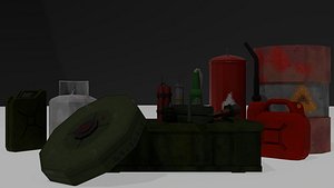 Low Poly Retro Explosives Collection