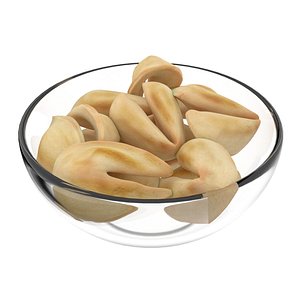 3D model fortune cookie bowl
