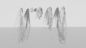 water glass lliquid model 5pack blender 3D model 3D model