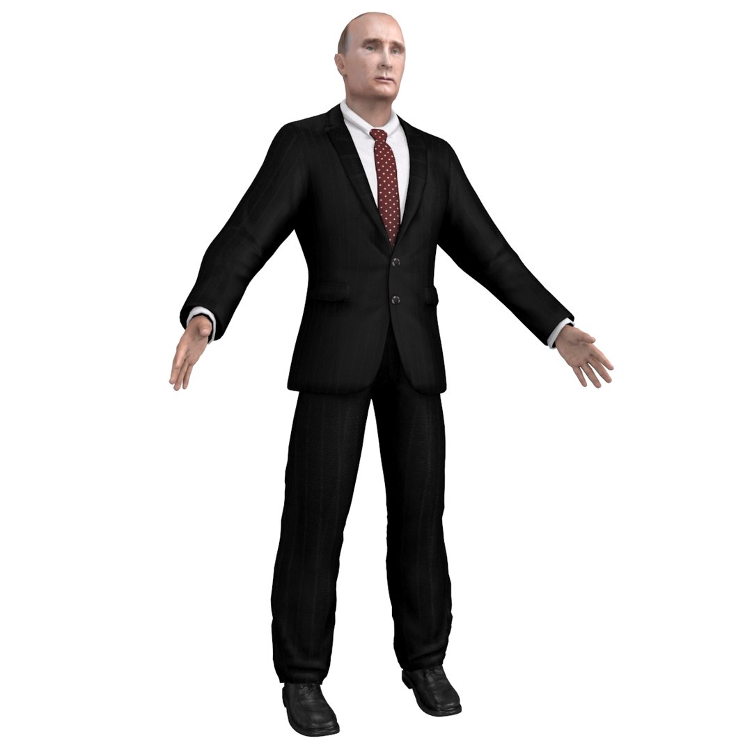 3d Model President Putin Obama