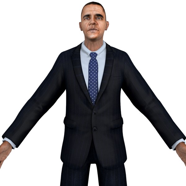 3d model president putin obama