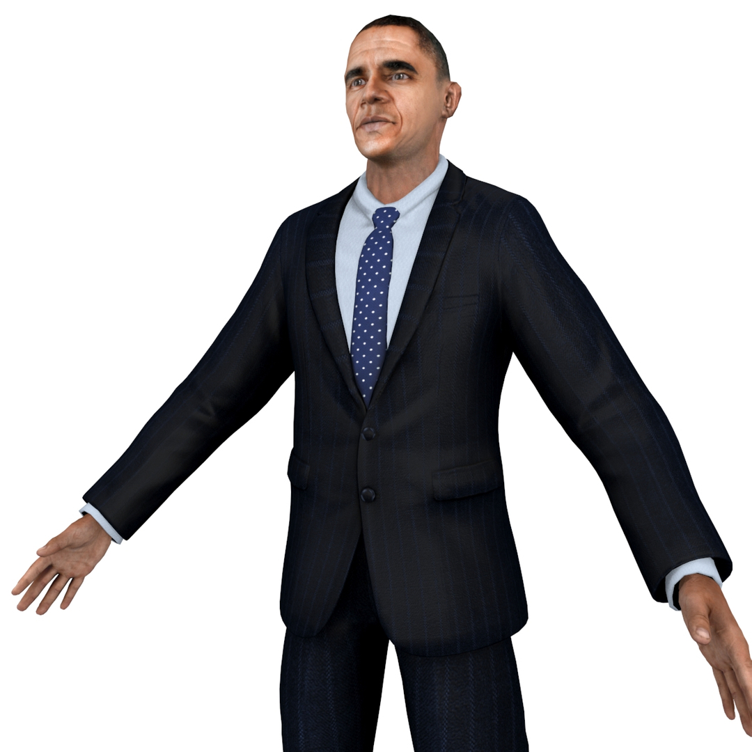 3d Model President Putin Obama