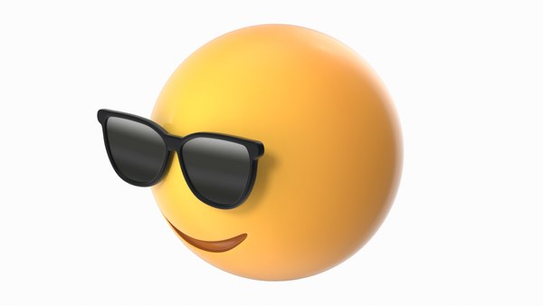 Sonnenbrillen Emoji 3d Modell Turbosquid