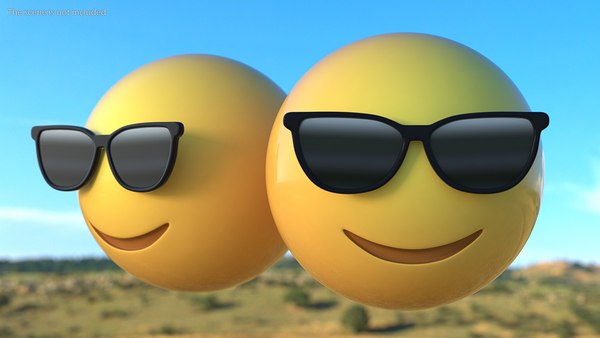 Emoji Sorridente Emoticon Masculino Feliz Simples Com Óculos