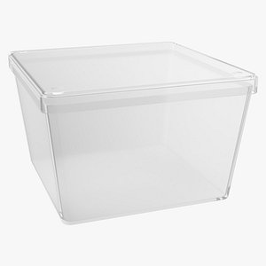 square plastic box 3D model