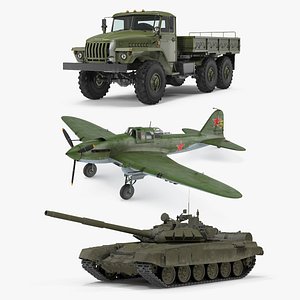 Rigged Soviet Military Vehicle Collection