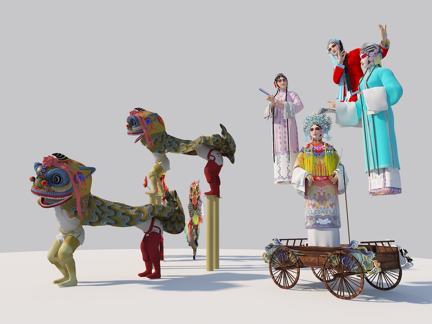 Lion Dance annual custom model https://p.turbosquid.com/ts-thumb/vl/RC7wj3/5l/chineseliondanceannualroutinefloatingcolorperformancetraditionalchineseculturalandfolkperformance_a02/jpg/1702132697/1920x1080/fit_q87/19ebbfc2a3d9e4b981d48a328c6594ecce4c9b6d/chineseliondanceannualroutinefloatingcolorperformancetraditionalchineseculturalandfolkperformance_a02.jpg