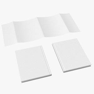 Dustjacket Hardcover Book Set Type 04 Basic Poses Blank and Generic(1)
