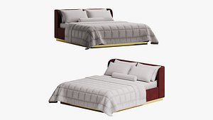 Low-poly red bed
