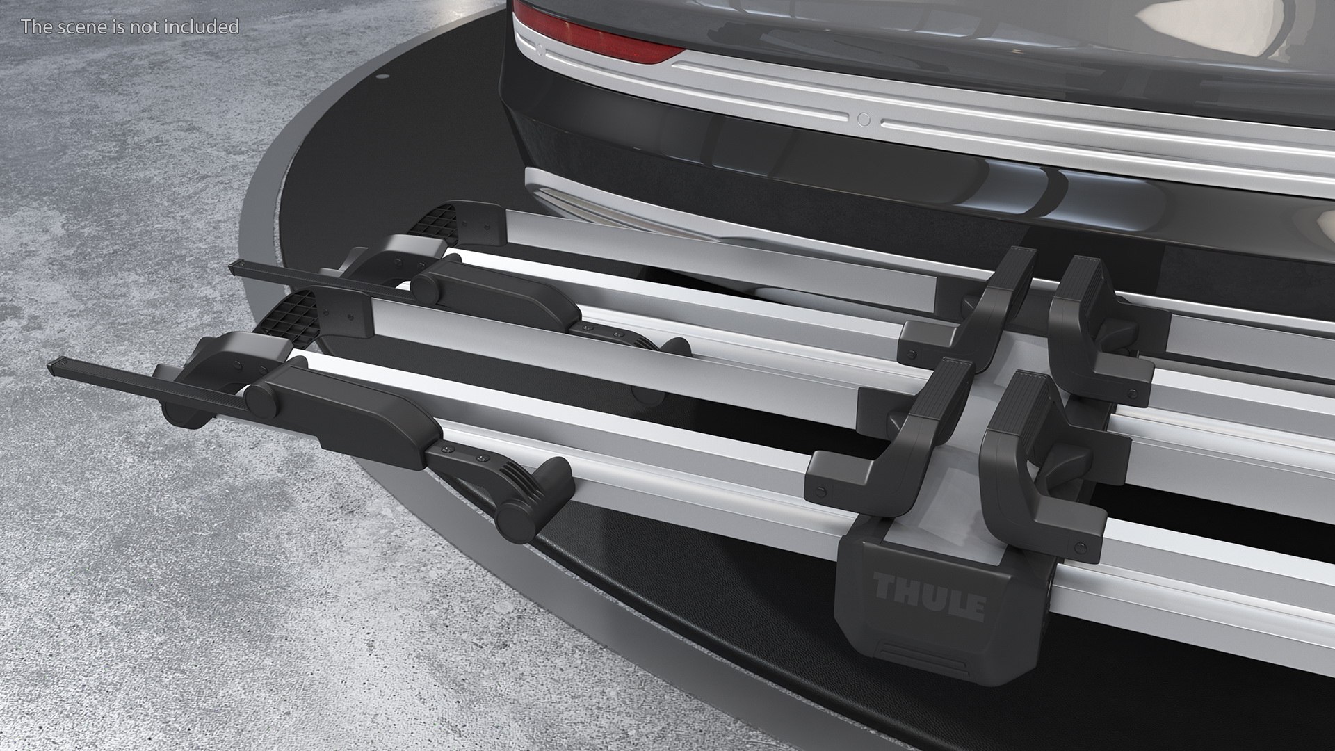 3D Model Thule Helium Platform 2 Bike Rack Folded - TurboSquid 1724416