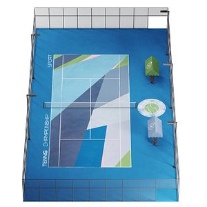 3D Tennis Court - Melbourne