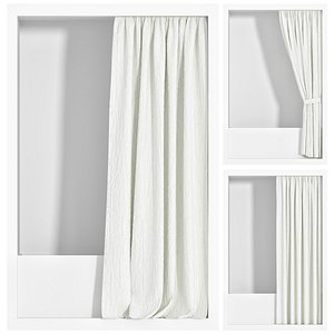 3D Shower Curtains set 02