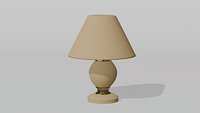 Modelo 3D de abajur realista