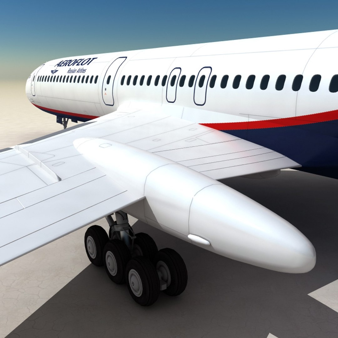 tu 154 careless 3d model