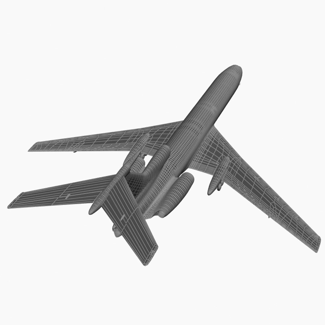 tu 154 careless 3d model