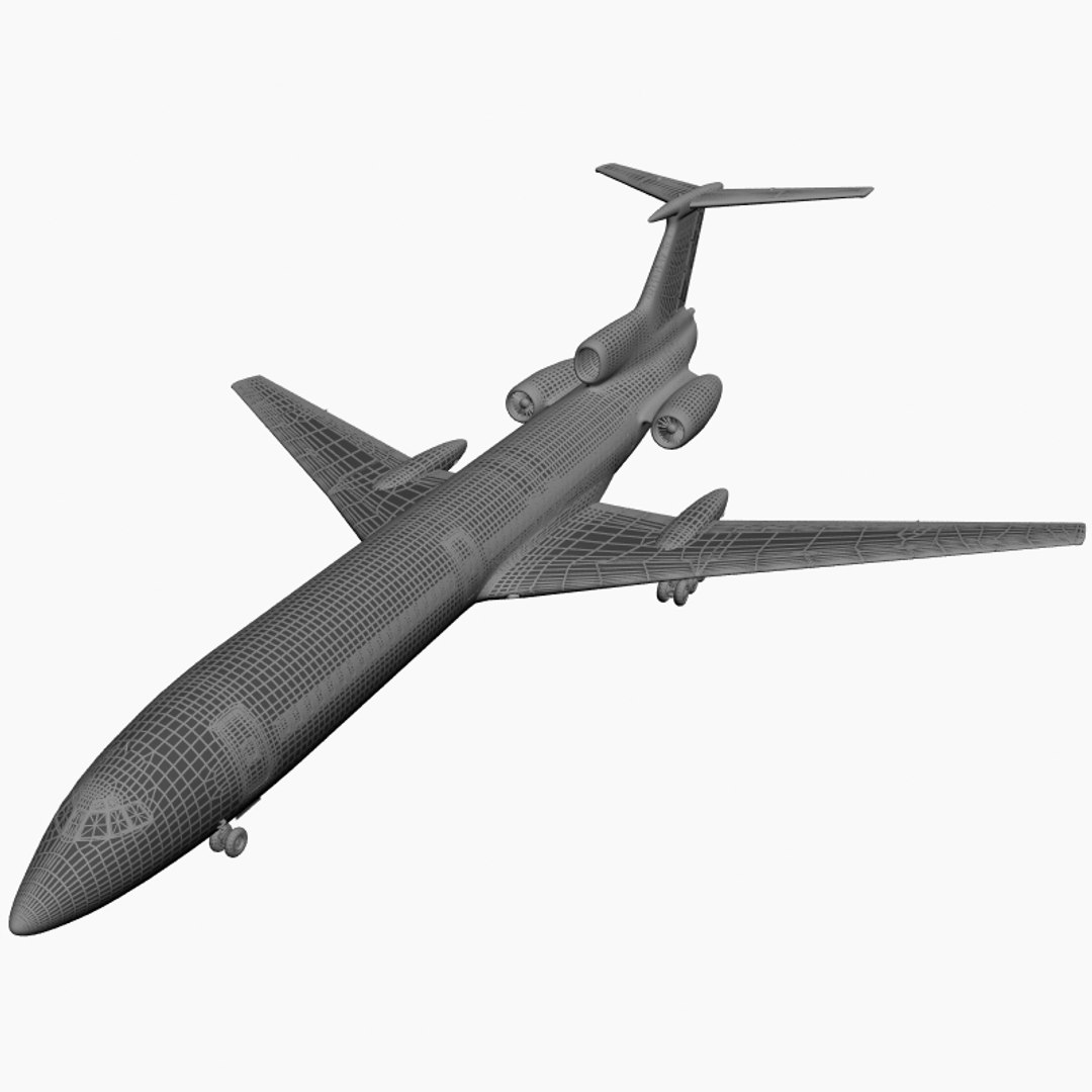 tu 154 careless 3d model