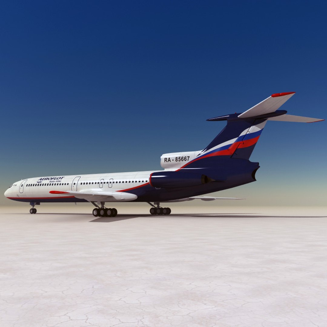 tu 154 careless 3d model